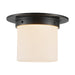 Alora Canada - One Light Flush Mount - Mineral - Urban Bronze/Matte Opal Glass- Union Lighting Luminaires Decor