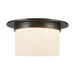 Alora Canada - Two Light Flush Mount - Mineral - Urban Bronze/Alabaster- Union Lighting Luminaires Decor