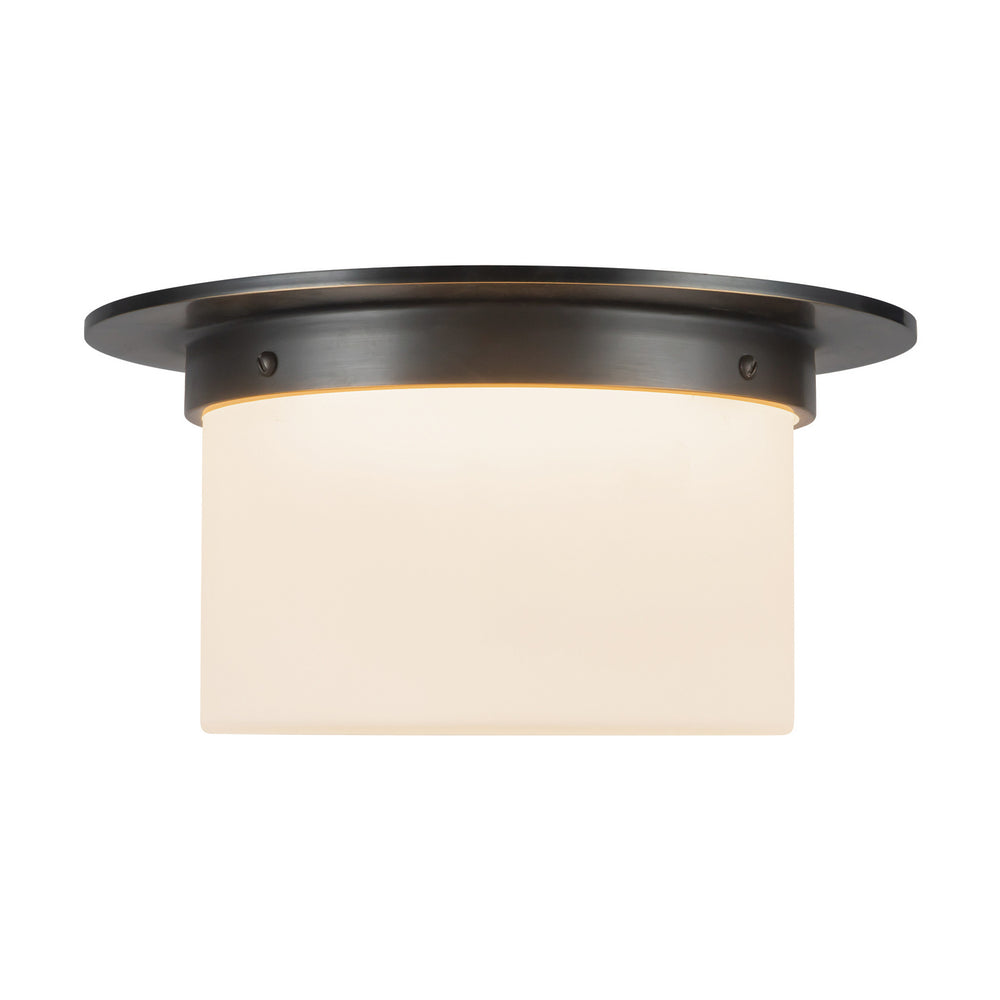 Alora Canada - Two Light Flush Mount - Mineral - Urban Bronze/Matte Opal Glass- Union Lighting Luminaires Decor