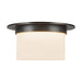 Alora Canada - Two Light Flush Mount - Mineral - Urban Bronze/Matte Opal Glass- Union Lighting Luminaires Decor
