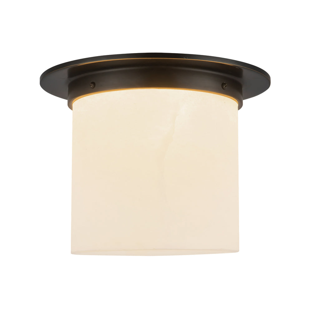 Alora Canada - One Light Flush Mount - Mineral - Urban Bronze/Alabaster- Union Lighting Luminaires Decor