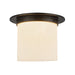 Alora Canada - One Light Flush Mount - Mineral - Urban Bronze/Alabaster- Union Lighting Luminaires Decor