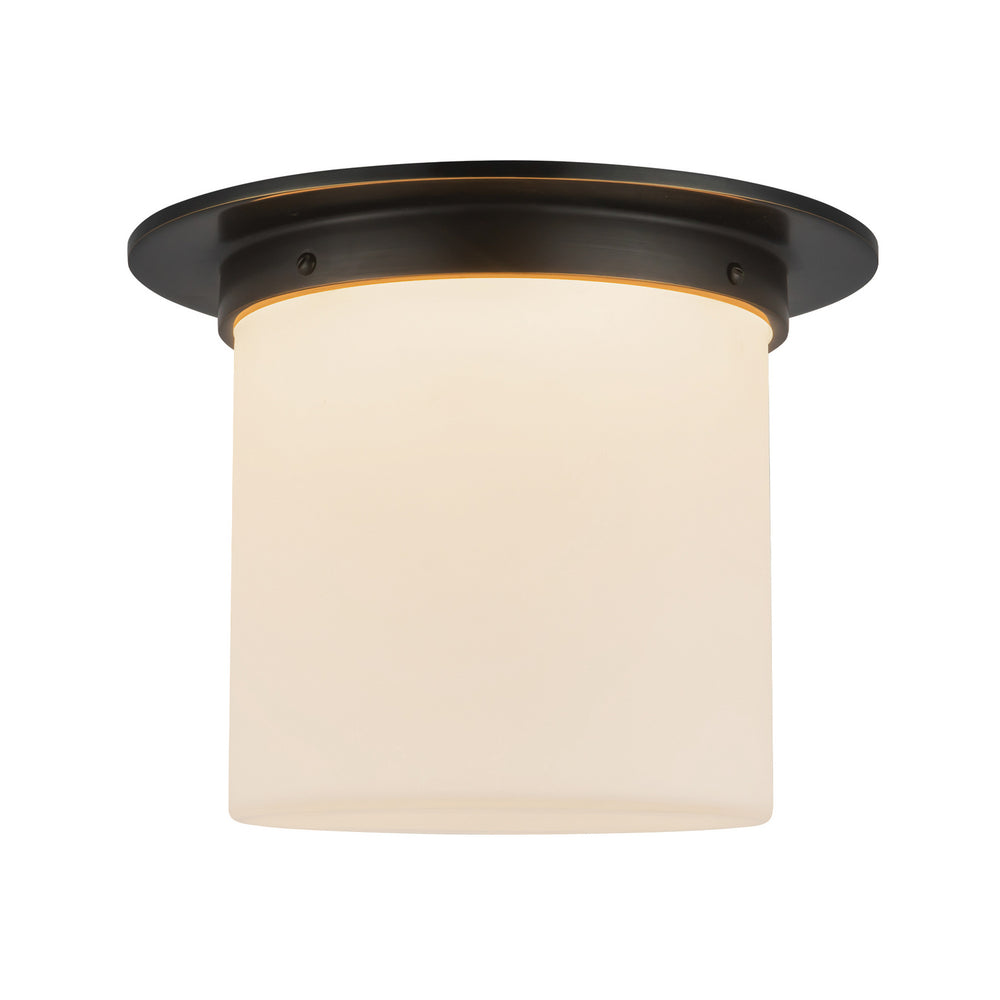 Alora Canada - One Light Flush Mount - Mineral - Urban Bronze/Matte Opal Glass- Union Lighting Luminaires Decor