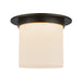 Alora Canada - One Light Flush Mount - Mineral - Urban Bronze/Matte Opal Glass- Union Lighting Luminaires Decor