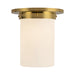 Alora Canada - One Light Flush Mount - Mineral - Patina Brass/Opal Glass- Union Lighting Luminaires Decor