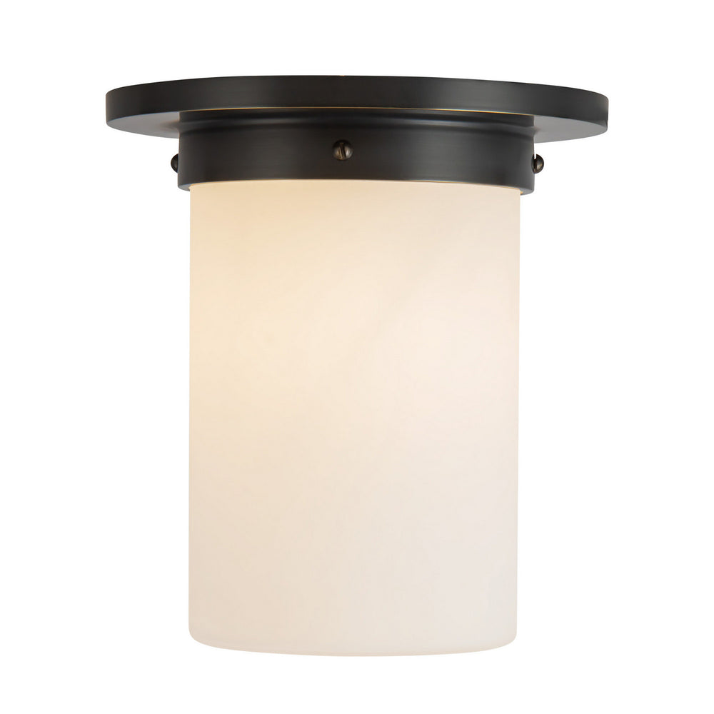 Alora Canada - One Light Flush Mount - Mineral - Urban Bronze/Matte Opal Glass- Union Lighting Luminaires Decor