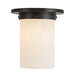 Alora Canada - One Light Flush Mount - Mineral - Urban Bronze/Matte Opal Glass- Union Lighting Luminaires Decor