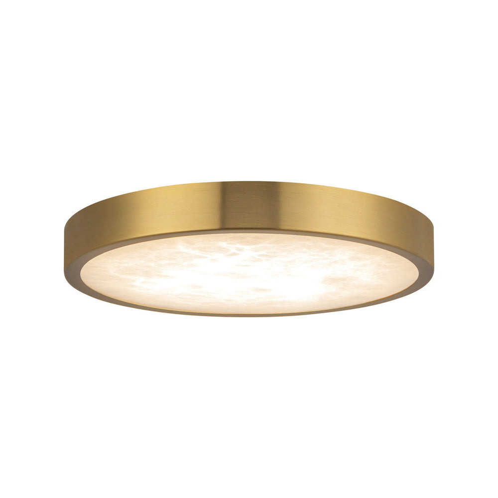 Alora Canada - LED Flush Mount - Evelyn - Brushed Gold/Alabaster- Union Lighting Luminaires Decor
