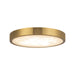 Alora Canada - LED Flush Mount - Evelyn - Brushed Gold/Alabaster- Union Lighting Luminaires Decor