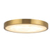 Alora Canada - LED Flush Mount - Evelyn - Brushed Gold/Alabaster- Union Lighting Luminaires Decor