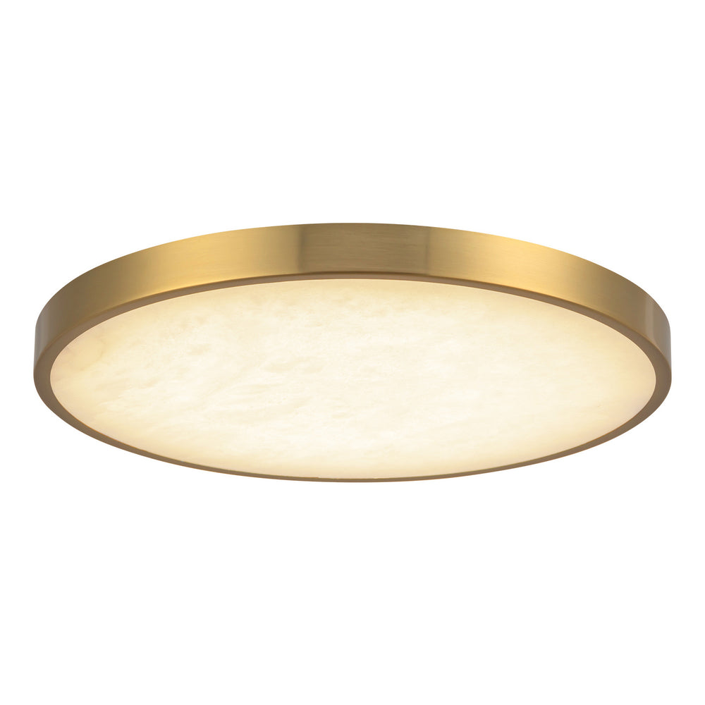 Alora Canada - LED Flush Mount - Evelyn - Brushed Gold/Alabaster- Union Lighting Luminaires Decor