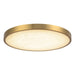 Alora Canada - LED Flush Mount - Evelyn - Brushed Gold/Alabaster- Union Lighting Luminaires Decor