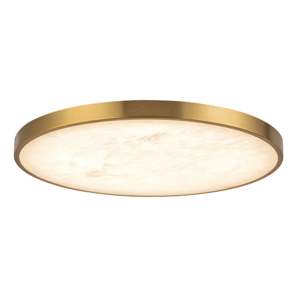 Alora Canada - LED Flush Mount - Evelyn - Brushed Gold/Alabaster- Union Lighting Luminaires Decor