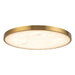 Alora Canada - LED Flush Mount - Evelyn - Brushed Gold/Alabaster- Union Lighting Luminaires Decor