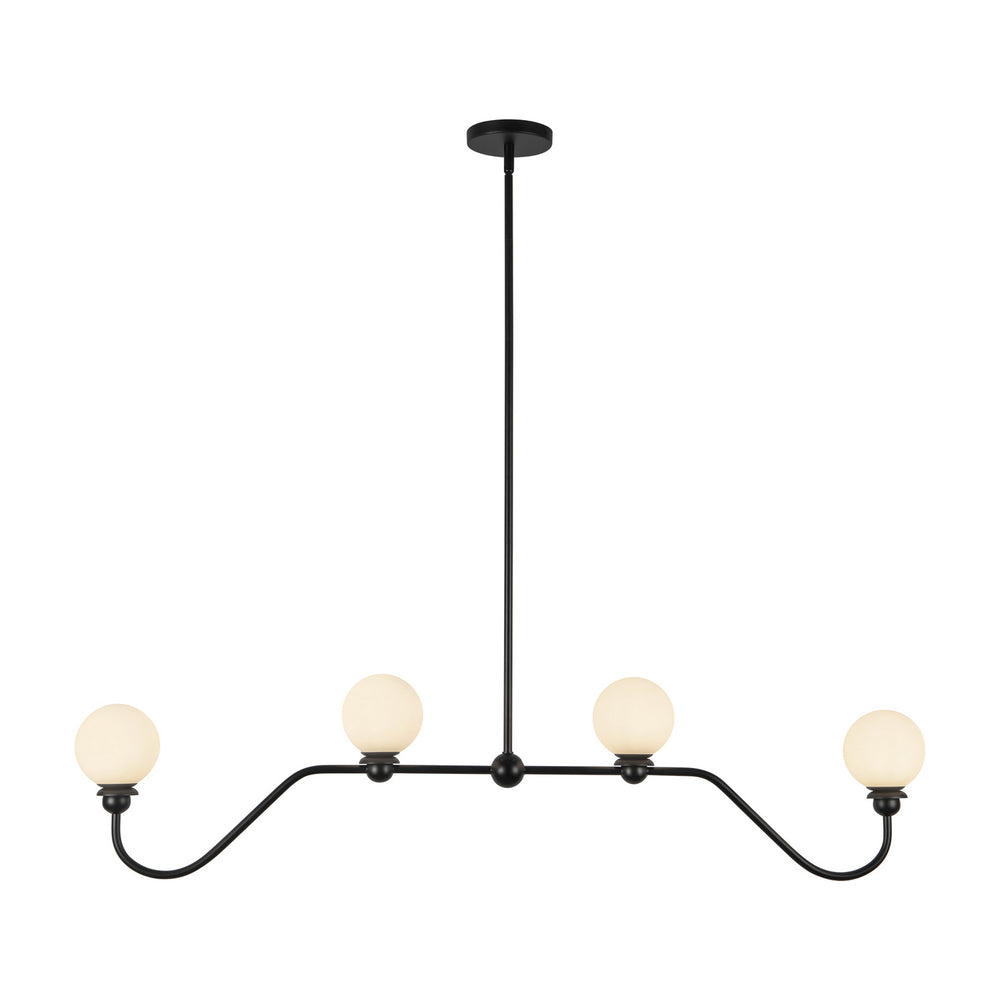 Alora Canada - Four Light Linear Pendant - Beckett - Matte Black- Union Lighting Luminaires Decor