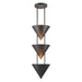Alora Canada - Three Light Pendant - Versus - Aged Steel- Union Lighting Luminaires Decor