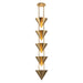Alora Canada - Five Light Pendant - Versus - Patina Brass- Union Lighting Luminaires Decor
