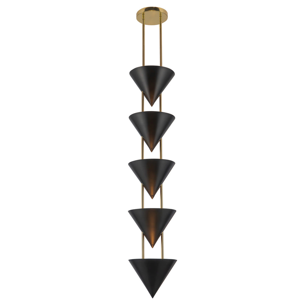 Alora Canada - Five Light Pendant - Versus - Urban Bronze- Union Lighting Luminaires Decor