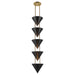 Alora Canada - Five Light Pendant - Versus - Urban Bronze- Union Lighting Luminaires Decor