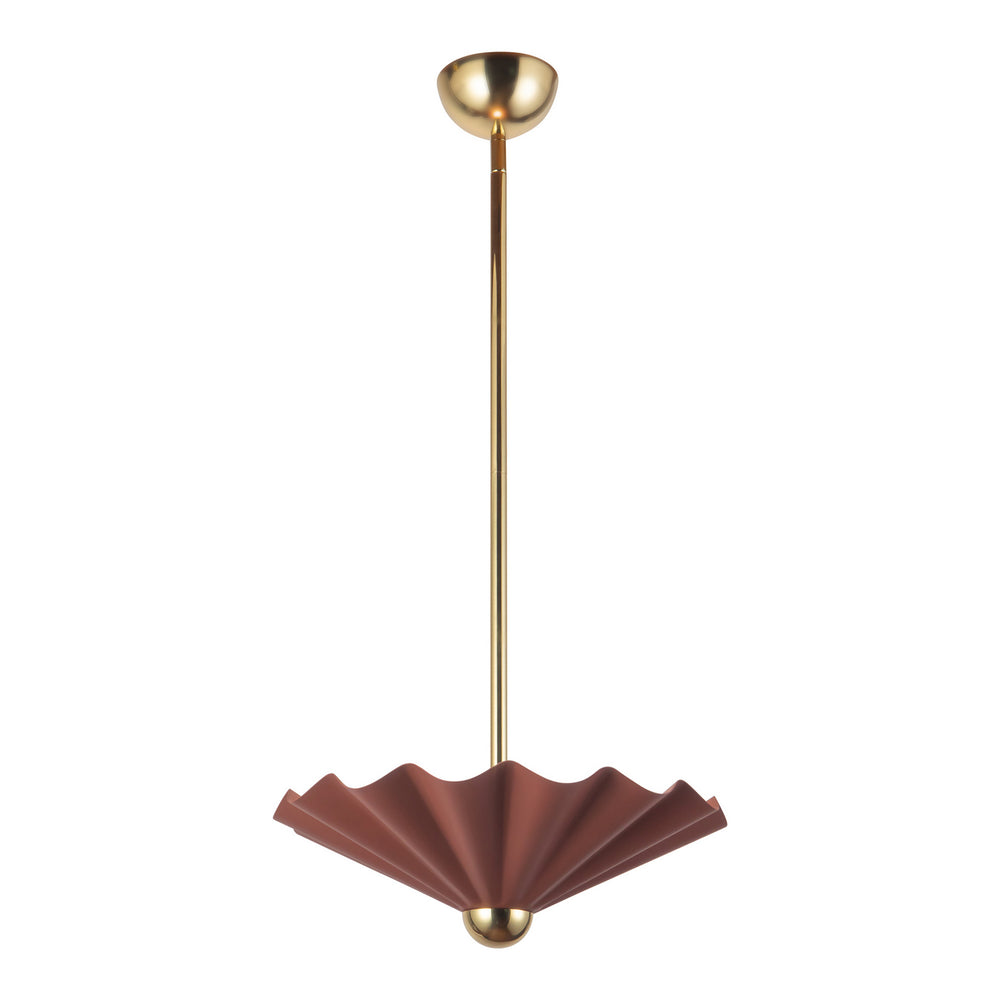 Alora Canada - LED Pendant - Furrow - Burgundy- Union Lighting Luminaires Decor