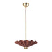 Alora Canada - LED Pendant - Furrow - Burgundy- Union Lighting Luminaires Decor