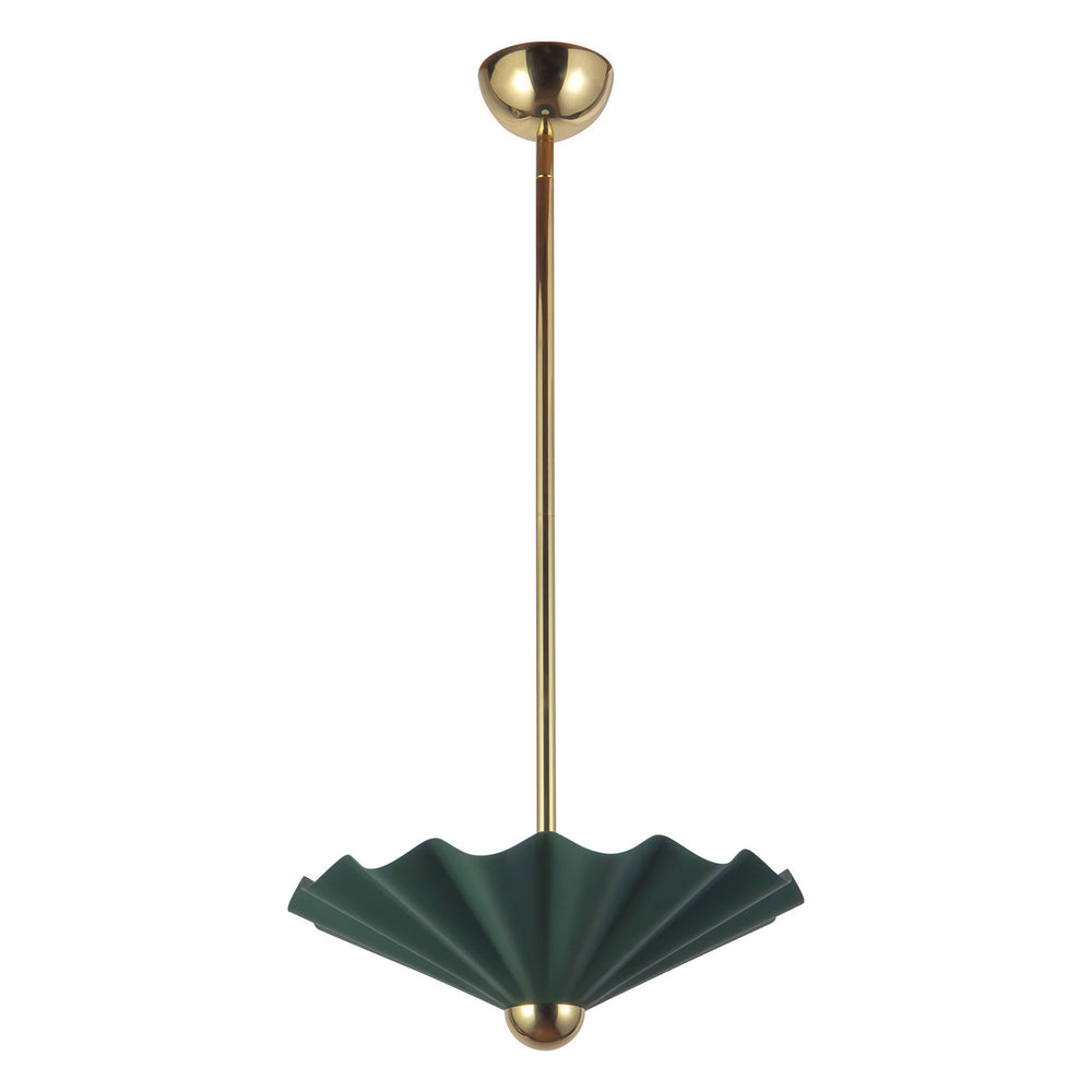 Alora Canada - LED Pendant - Furrow - Pine Green- Union Lighting Luminaires Decor