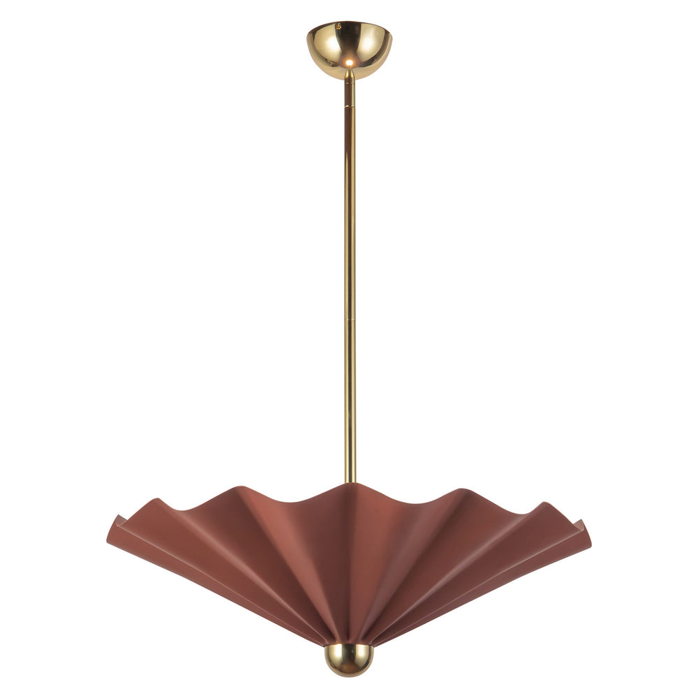 Alora Canada - LED Pendant - Furrow - Burgundy- Union Lighting Luminaires Decor