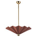 Alora Canada - LED Pendant - Furrow - Burgundy- Union Lighting Luminaires Decor