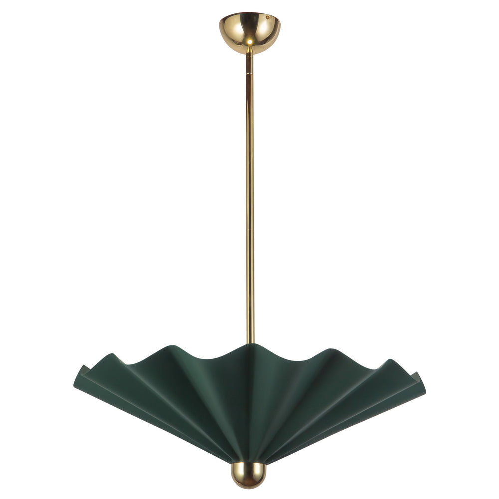 Alora Canada - LED Pendant - Furrow - Pine Green- Union Lighting Luminaires Decor