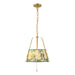 Alora Canada - Two Light Pendant - Scout - Brushed Gold/Green Linen- Union Lighting Luminaires Decor