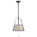 Alora Canada - Two Light Pendant - Scout - Matte Black/Blue Linen- Union Lighting Luminaires Decor