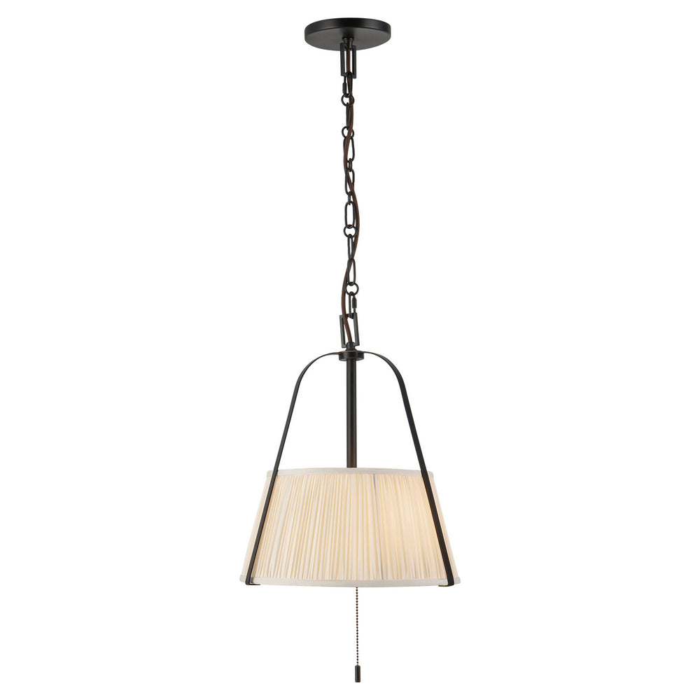 Alora Canada - Two Light Pendant - Scout - Matte Black/White Linen- Union Lighting Luminaires Decor