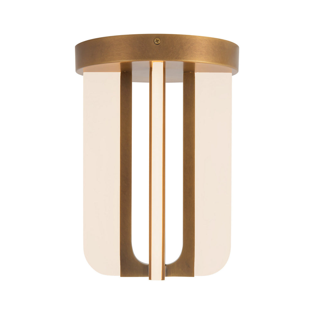 Alora Canada - LED Semi-Flush Mount - Anders - Vintage Brass- Union Lighting Luminaires Decor