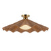 Alora Canada - One Light Semi-Flush Mount - Furrow - Peach- Union Lighting Luminaires Decor