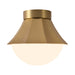 Alora Canada - One Light Semi-Flush Mount - Shelton - Brushed Gold- Union Lighting Luminaires Decor