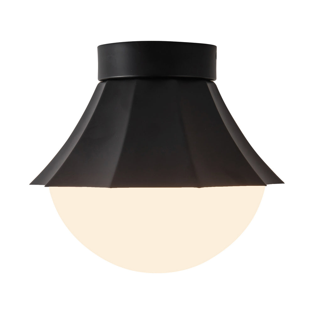 Alora Canada - One Light Semi-Flush Mount - Shelton - Matte Black- Union Lighting Luminaires Decor
