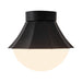 Alora Canada - One Light Semi-Flush Mount - Shelton - Matte Black- Union Lighting Luminaires Decor