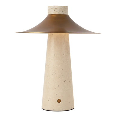 Alora Canada - LED Table Lamp - Hagen - Vintage Brass- Union Lighting Luminaires Decor