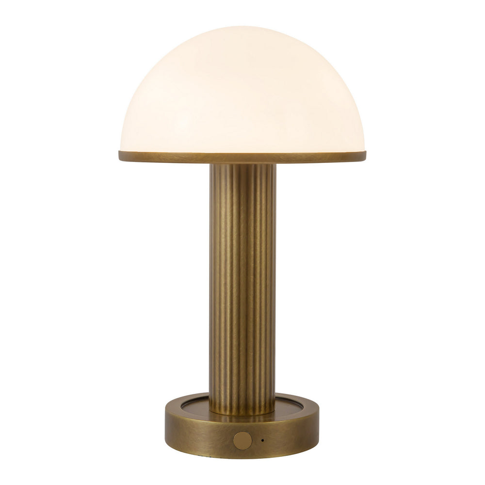 Alora Canada - LED Table Lamp - Vienna - Vintage Brass- Union Lighting Luminaires Decor