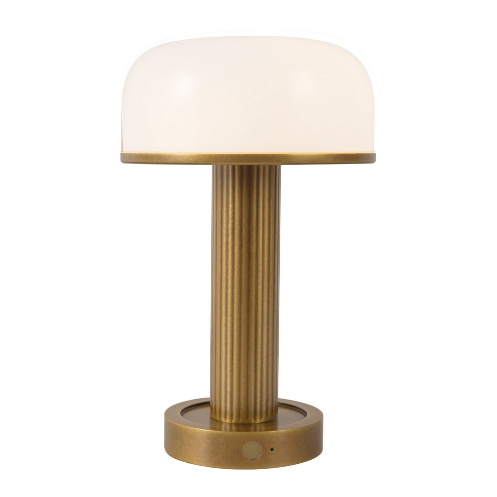 Alora Canada - LED Table Lamp - Vienna - Vintage Brass- Union Lighting Luminaires Decor