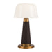 Alora Canada - LED Table Lamp - Clemence - Espresso Vegan Leather- Union Lighting Luminaires Decor