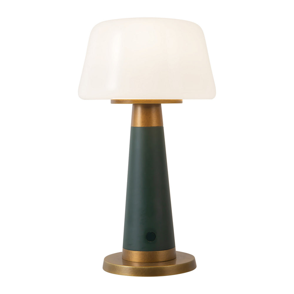 Alora Canada - LED Table Lamp - Clemence - Pine Green- Union Lighting Luminaires Decor