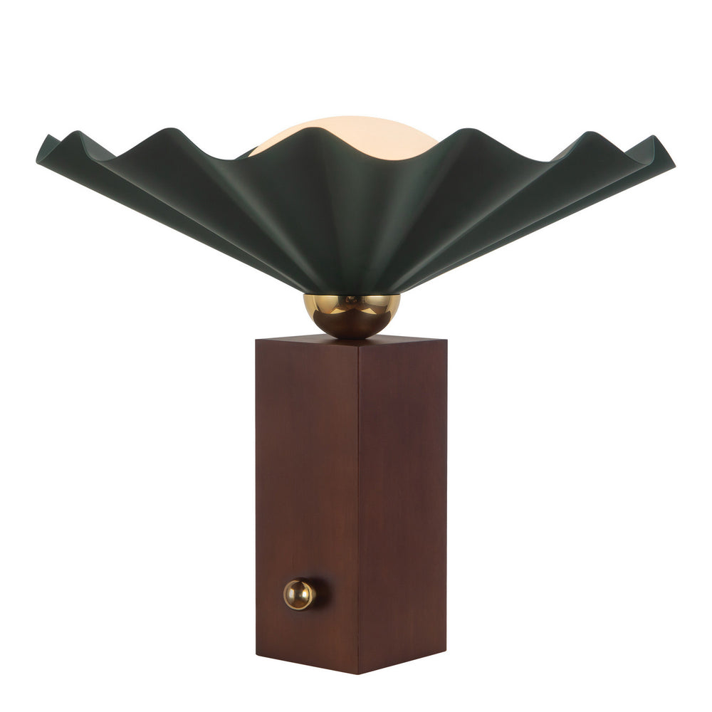 Alora Canada - One Light Table Lamp - Furrow - Pine Green- Union Lighting Luminaires Decor