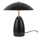 Alora Canada - LED Table Lamp - Poppy - Glossy Black- Union Lighting Luminaires Decor