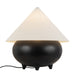 Alora Canada - One Light Table Lamp - Rowan - Matte Black/White Linen- Union Lighting Luminaires Decor