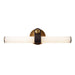 Alora Canada - LED Bathroom Vanity - Ledger - Vintage Brass- Union Lighting Luminaires Decor