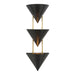 Alora Canada - Three Light Wall Sconce - Versus - Urban Bronze- Union Lighting Luminaires Decor