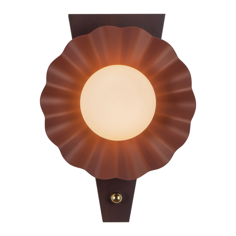 Alora Canada - One Light Wall Sconce - Furrow - Burgundy- Union Lighting Luminaires Decor