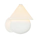 Alora Canada - LED Wall Sconce - Rowan - Antique White/White Linen- Union Lighting Luminaires Decor