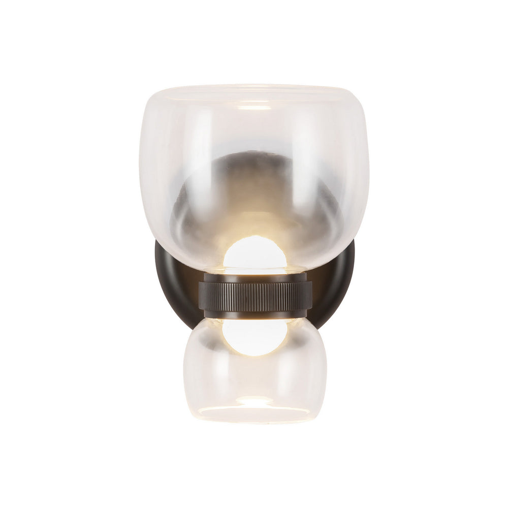 Alora Canada - LED Bathroom Vanity - Sutton - Urban Bronze/Clear Glass- Union Lighting Luminaires Decor
